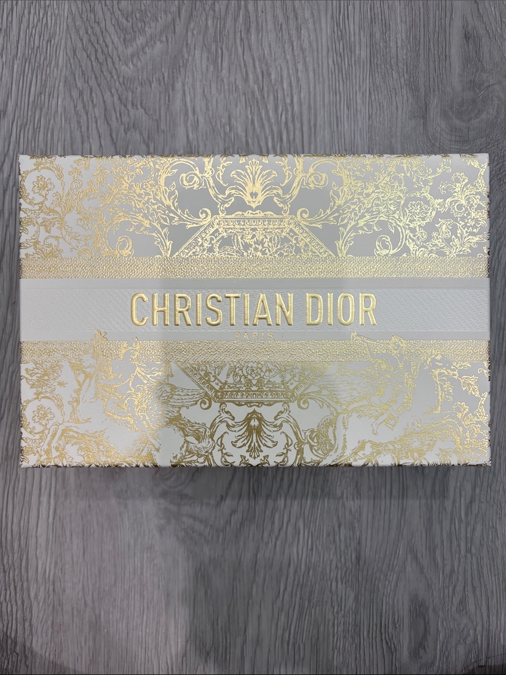 Christian Dior Decorative Gold & White Box